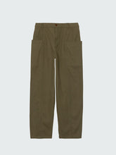 Organic Cotton Barrel Trouser in Olive - Croft