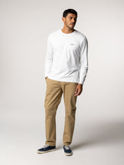 Harlyn Logo Long Sleeve T-Shirt in White