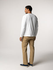 Harlyn Logo Long Sleeve T-Shirt in White
