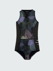 Natural Rubber Swimsuit in Raven Lofi Print - Kaia