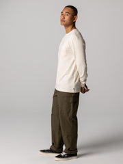 Cotton Blend T-Shirt in Ecru - Orca