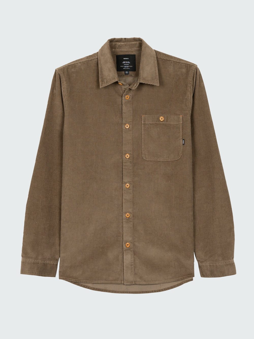 Organic Cotton Cord Shirt in Brown - Jetty