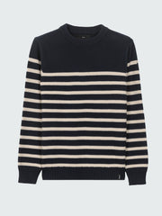 Wool Striped Jumper in Multi Stripe - Ledden
