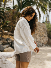Organic Cotton Smock in Ecru - Croft