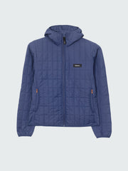 Insulated Hooded Jacket in Navy - Firecrest