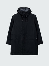 Organic Cotton Waterproof Jacket in Black - Litus