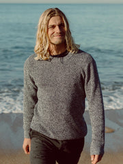 Organic Waffle Knit Navy Jumper - Trippet