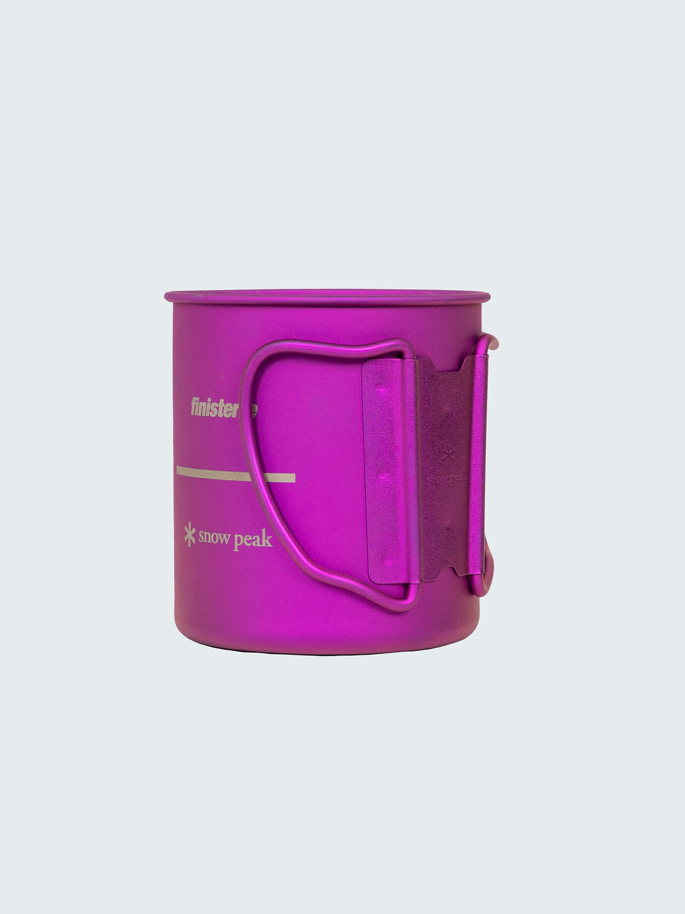 Snow Peak + Finisterre Anodised Titanium Camp Cup in Anodised Pink