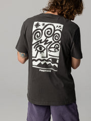 Organic Cotton T-Shirt in Black - Factory Surf