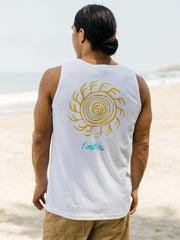 Organic Cotton Vest in White - Howl
