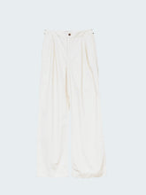 Organic Cotton Workwear Trouser in Ecru - Croft
