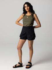 Recycled Shorts in Black - Wander