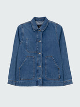 Yarrel Denim Chore Jacket in Washed Indigo
