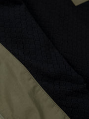 Tego Long Sleeve Robe in Olive/Black