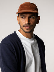 Organic Cotton Jetty Cord Cap in Pecan