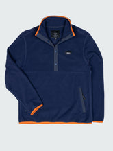Recycled 1/4 Fleece in Deep Blue - Axiom