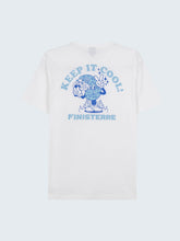 Organic Cotton T-Shirt in White - Heat Wavy