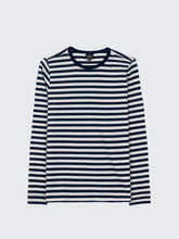 Eldon Long Sleeve T-Shirt in Blue/White