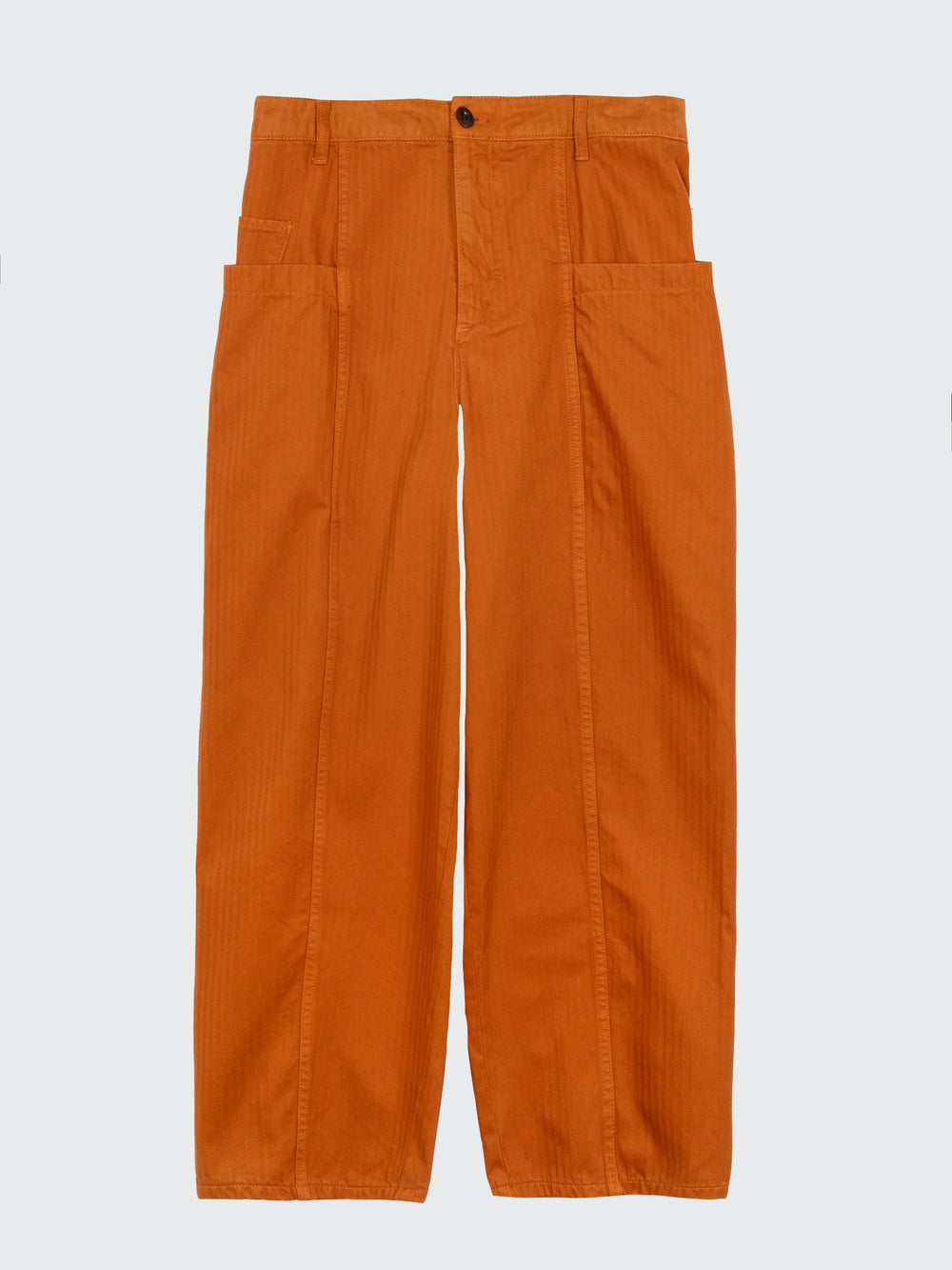 Organic Cotton Barrel Trouser in Copper - Croft