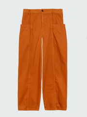Organic Cotton Barrel Trouser in Copper - Croft