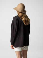 Organic Cotton Sweatshirt in Brown - Awen
