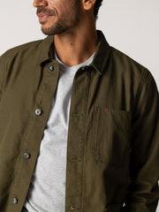 Organic Cotton Lined Jacket in Olive - Basset
