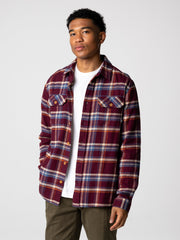 Check Shirt in Plum Check - Beardsmore