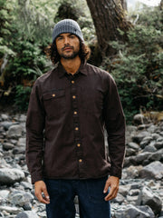 Organic Cotton Shirt in Brown - Eddystone