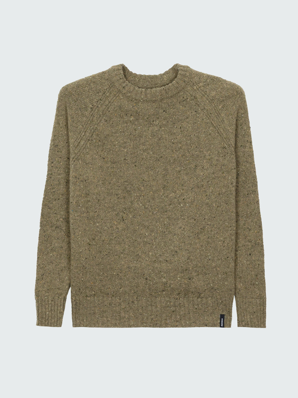 Merino Crew Knit Jumper in Seagrass - Farne