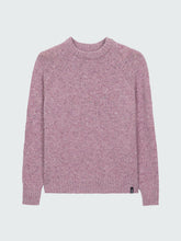 Merino Crew Knit Jumper in Purple - Farne