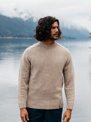 Wool Jumper in Taupe - Furlong