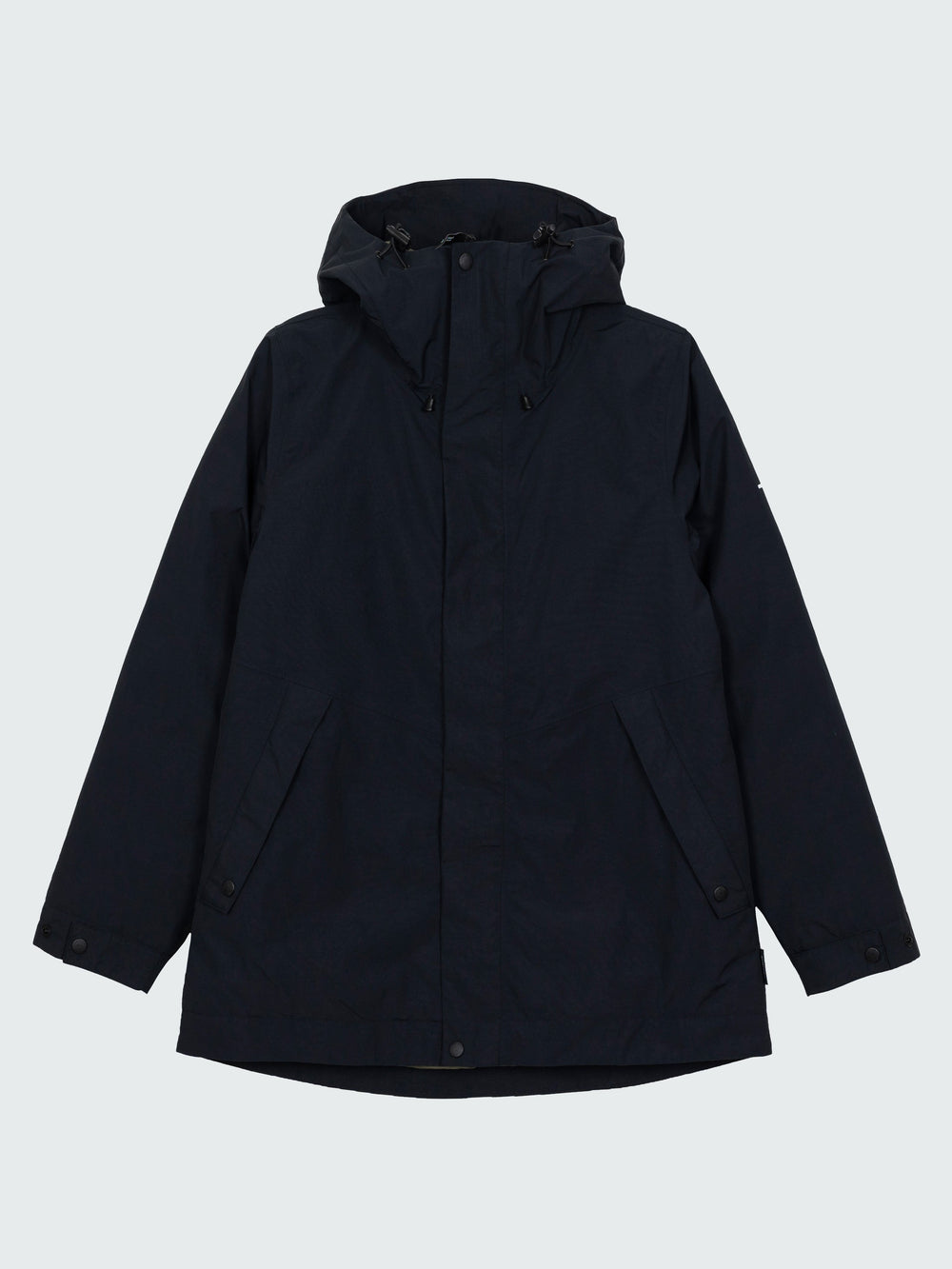 Recycled Waterproof Jacket in Black - Isla