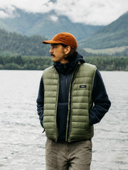 Recycled Gilet in Seagrass - Nimbus