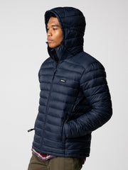 Recycled Hooded Jacket in Navy - Nimbus
