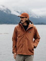 Recycled Waterproof Jacket in Pecan - Skybird