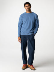 Organic Cotton Trouser in Navy - Basset