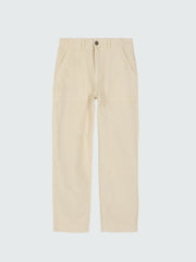 Yarrel Canvas Trouser in Ecru