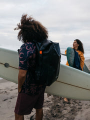 Waterproof Roll Top Backpack in Black | Adventure Ready