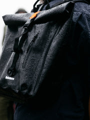 20L Waterproof Roll Top Backpack in Black