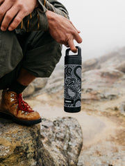 MiiR 20oz Wide Mouth Bottle in Black Paisley