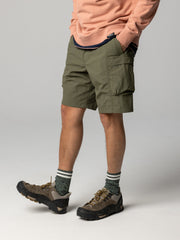 Recycled Shorts in Olive - Wander