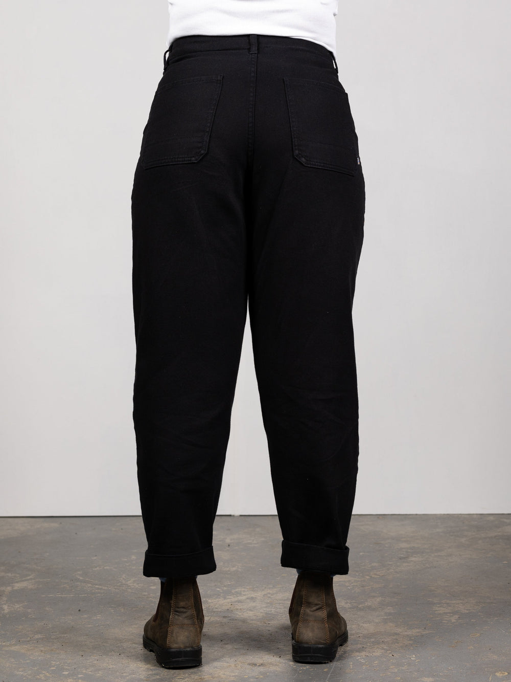 Yarrel Canvas Trouser in Black
