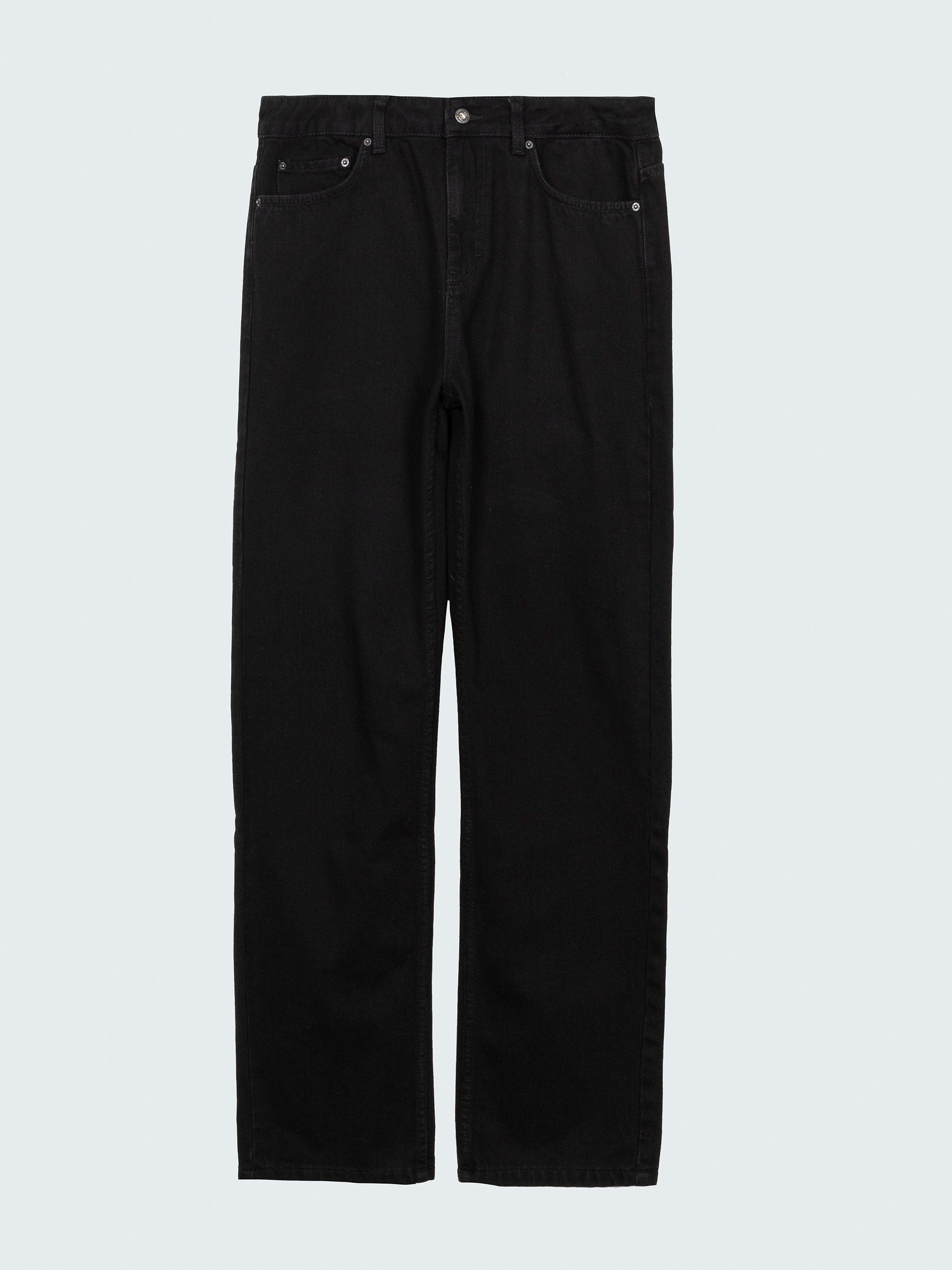 Organic Cotton Twill Jean in Black - Marin
