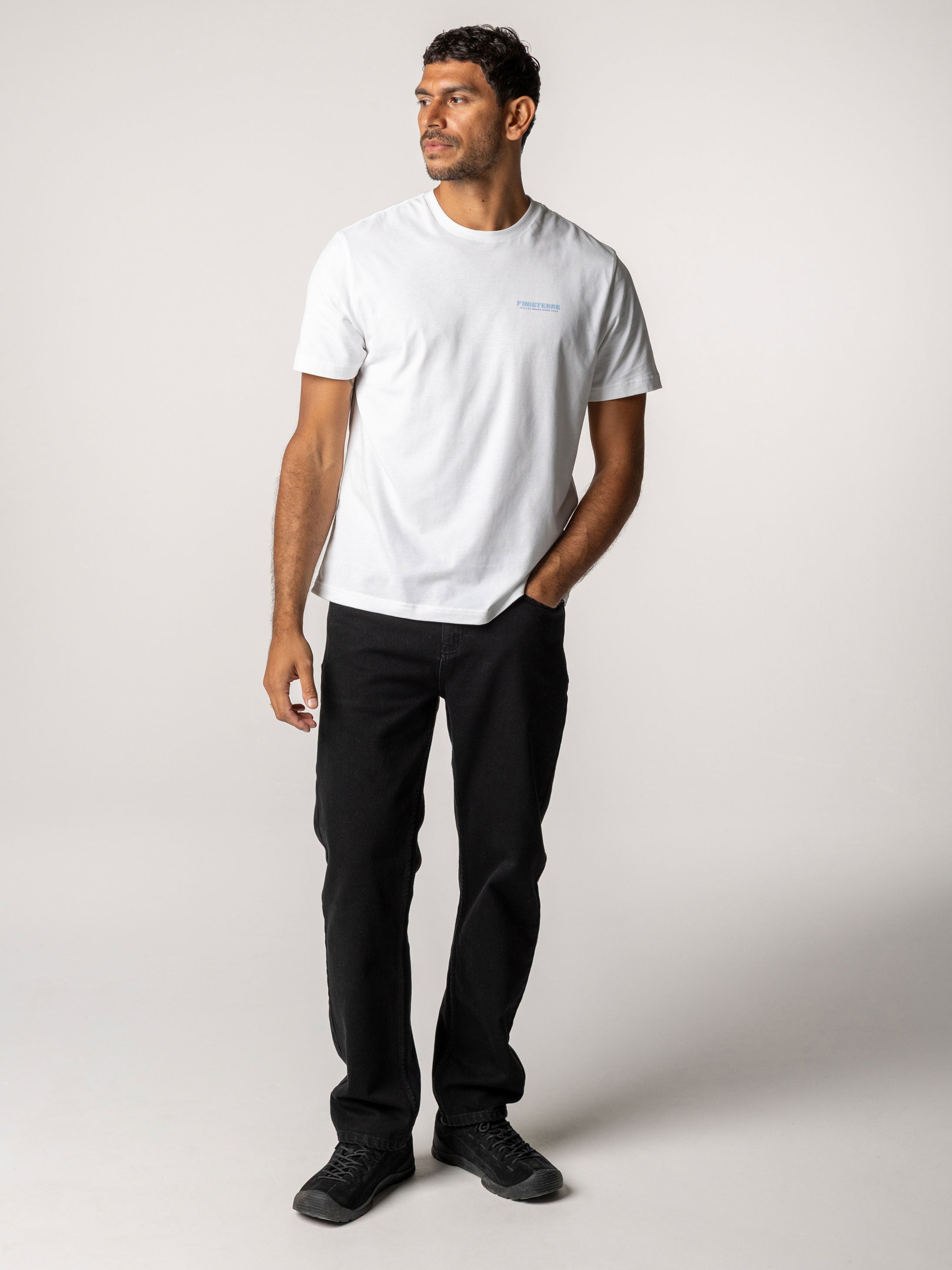 Organic Cotton Twill Jean in Black - Marin