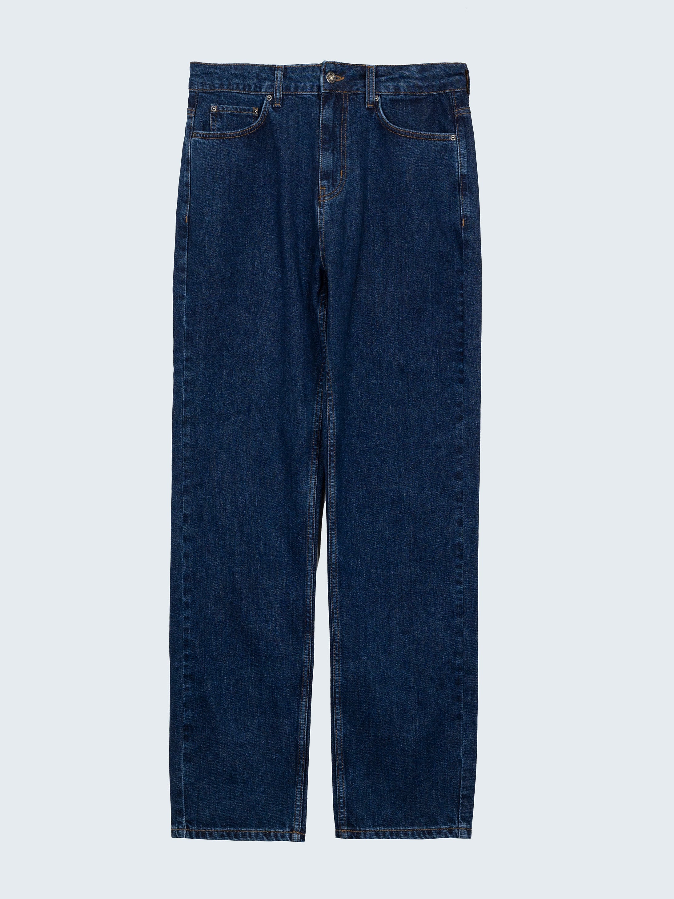 Organic Cotton Twill Jean in Dark Indigo - Marin