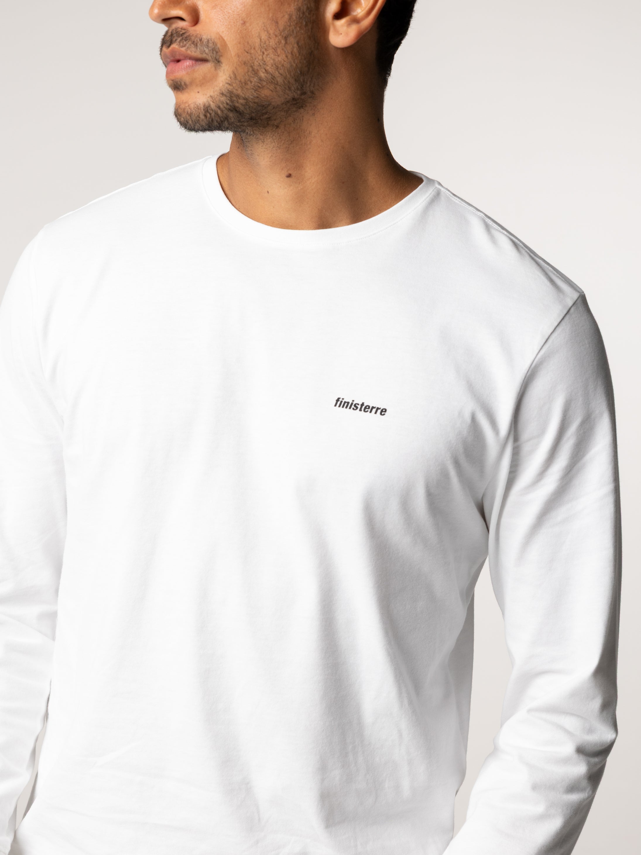 Harlyn Logo Long Sleeve T-Shirt in White
