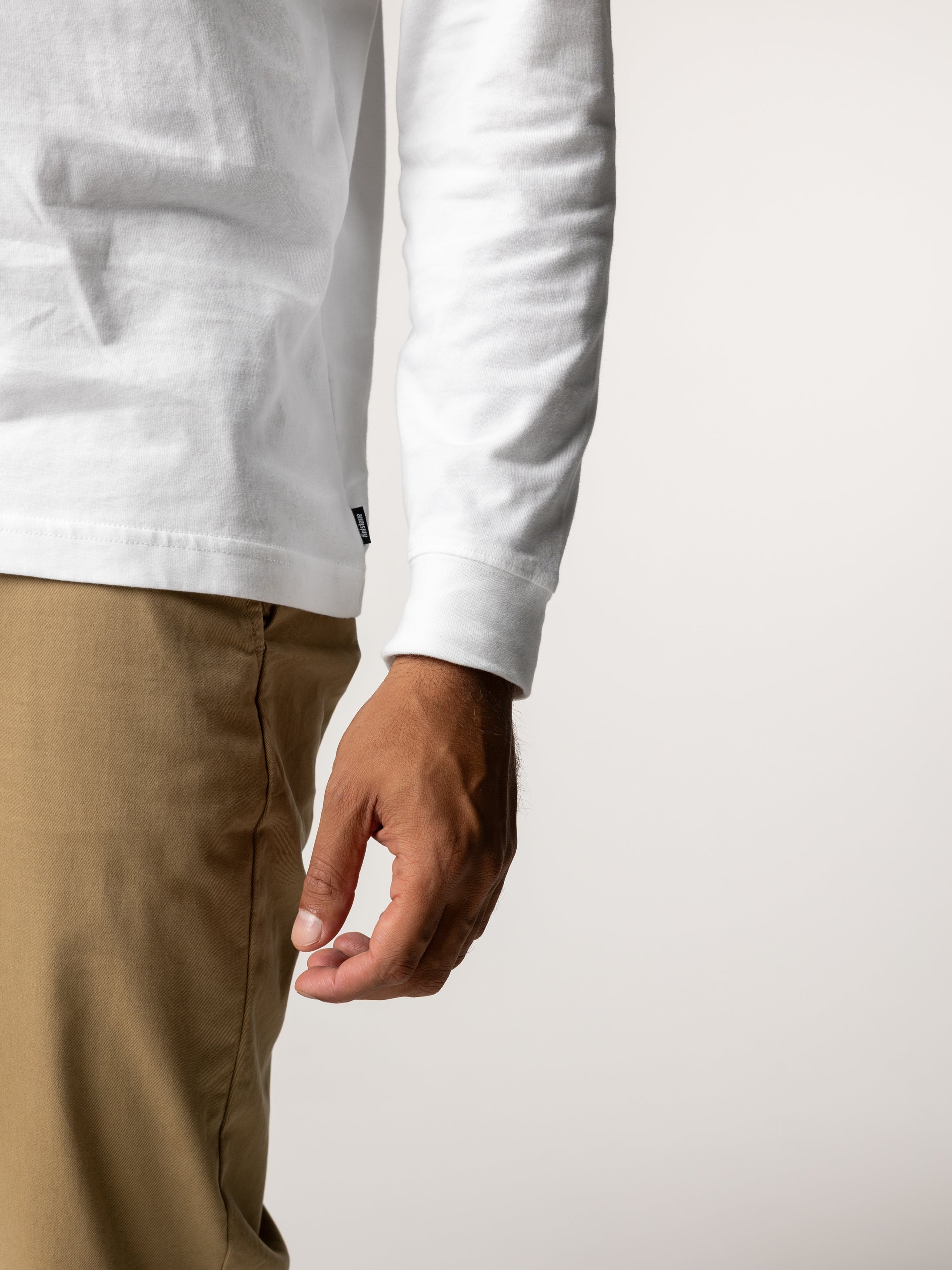 Harlyn Logo Long Sleeve T-Shirt in White