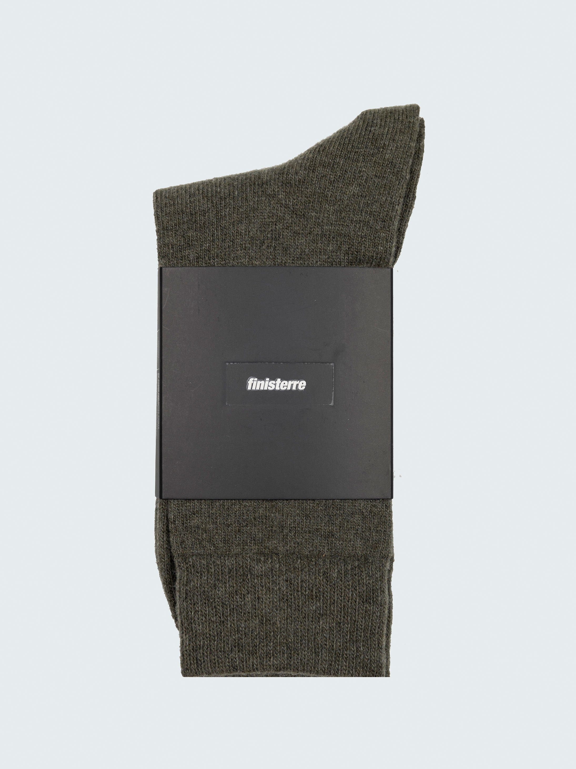 Recycled Wool Sock in Khaki - Classic