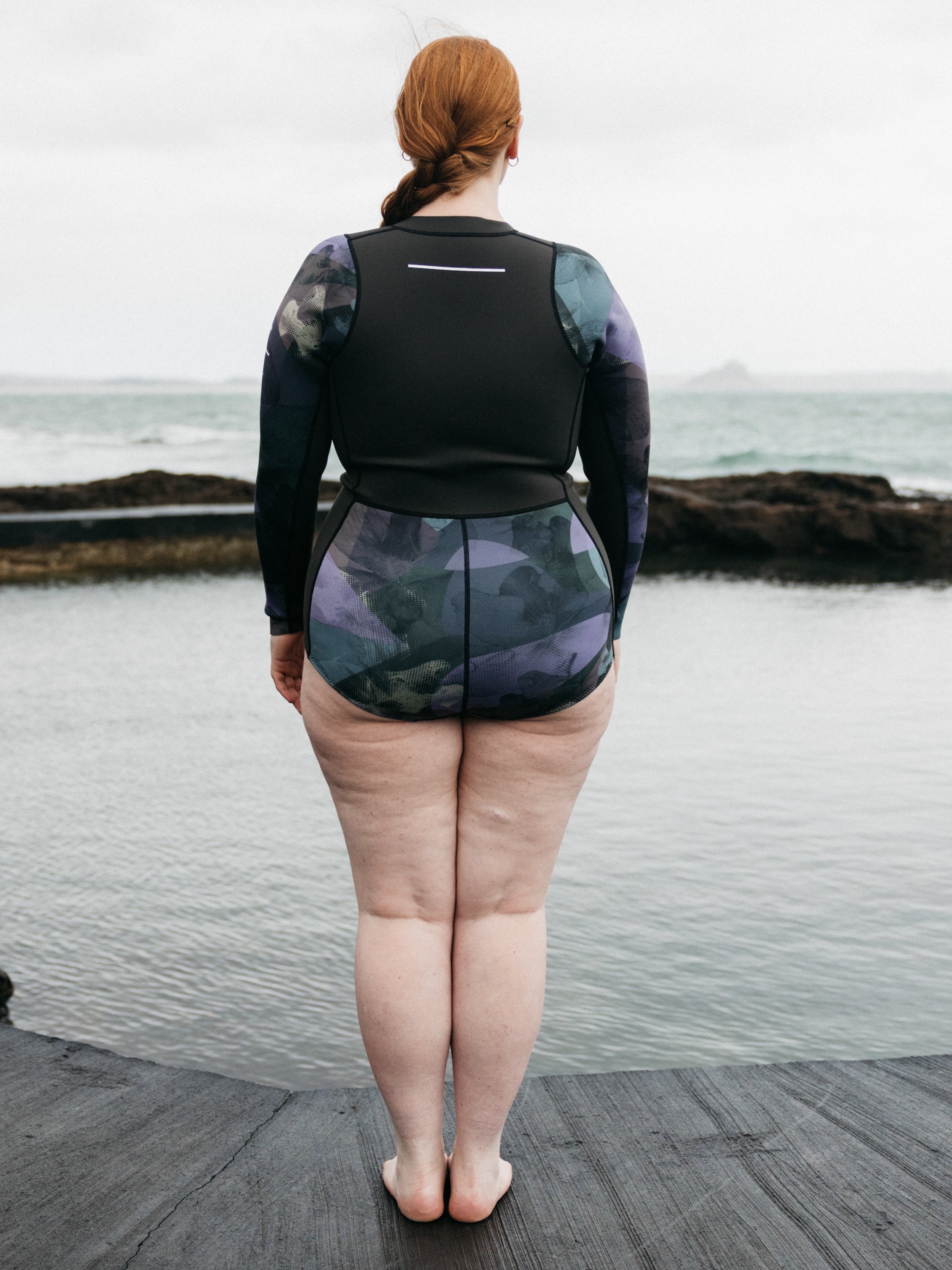 Natural Rubber Long Sleeve 2mm Swimsuit - Kaia