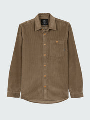 Organic Cotton Cord Shirt in Brown - Jetty